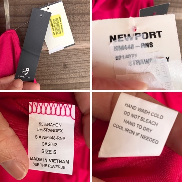 iNg Collection Ruffle Rose Appliqué Racerback Tank - Picture 2 of 8